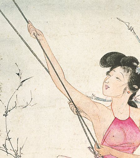 来凤-胡也佛的仕女画和最知名的金瓶梅秘戏图